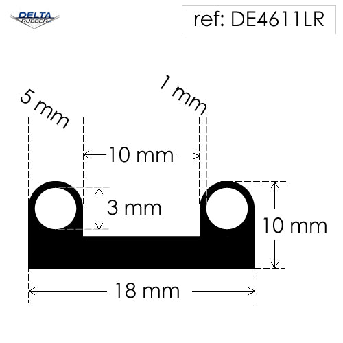 Rubber B Section DE4611LR