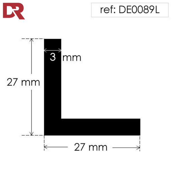 Rubber Angle Section Extrusion DE0089L