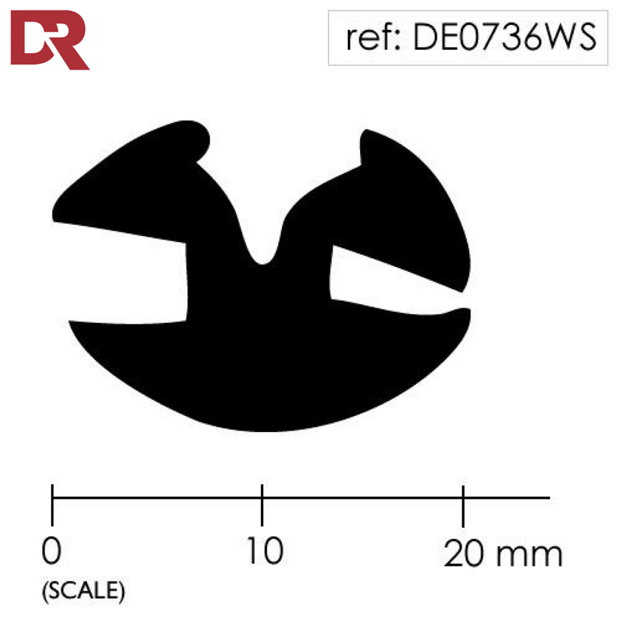 Rubber Window Seal Weatherstrip DE0736WS