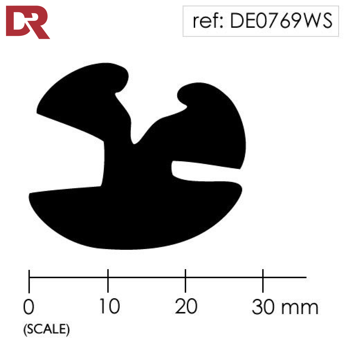 Rubber Window Seal Weatherstrip DE0769WS