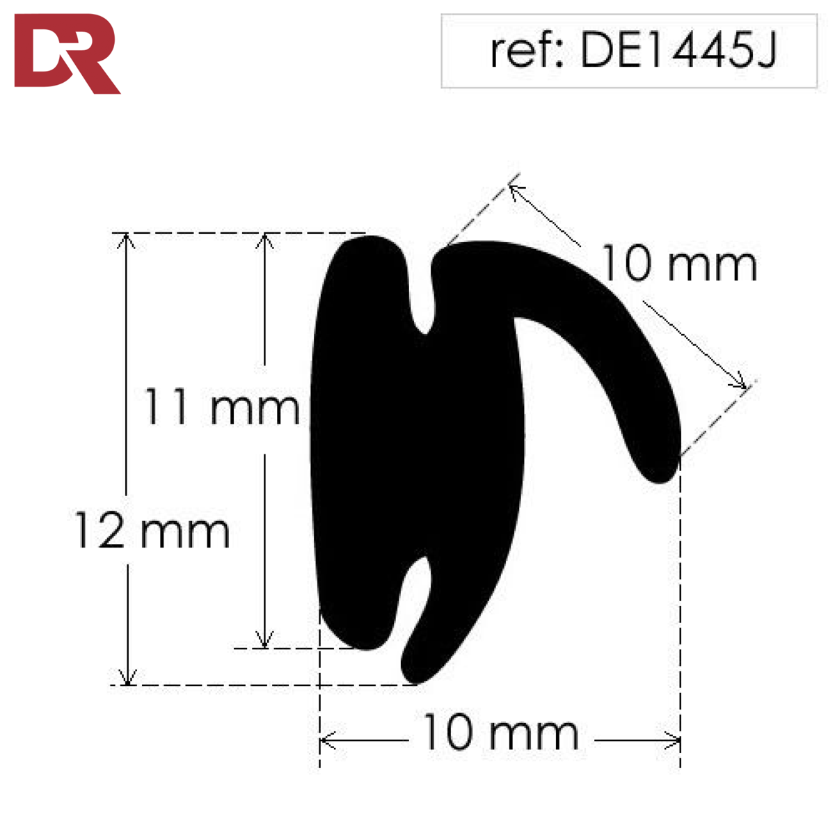 Rubber T Section Seal 1455J