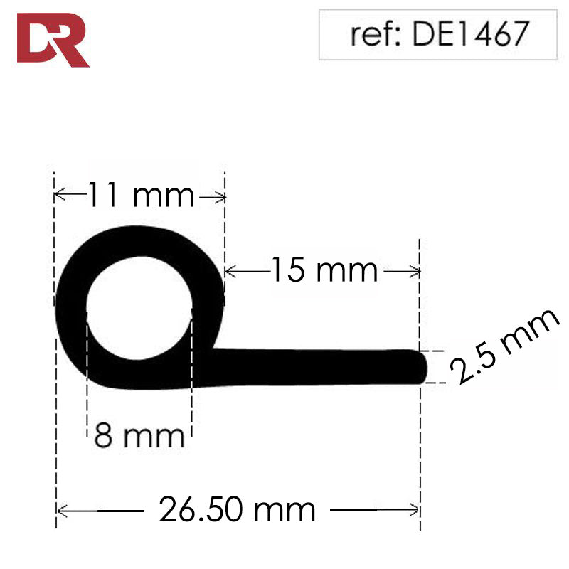 P Seal made with Rubber