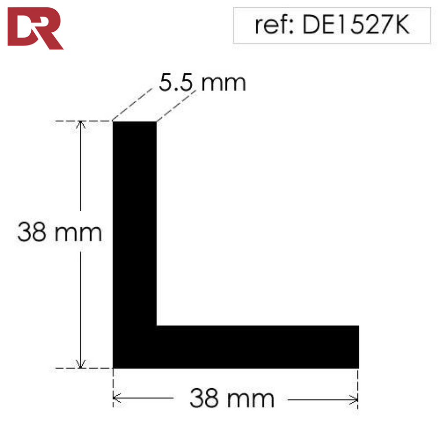 Rubber angle section DE1527K-03