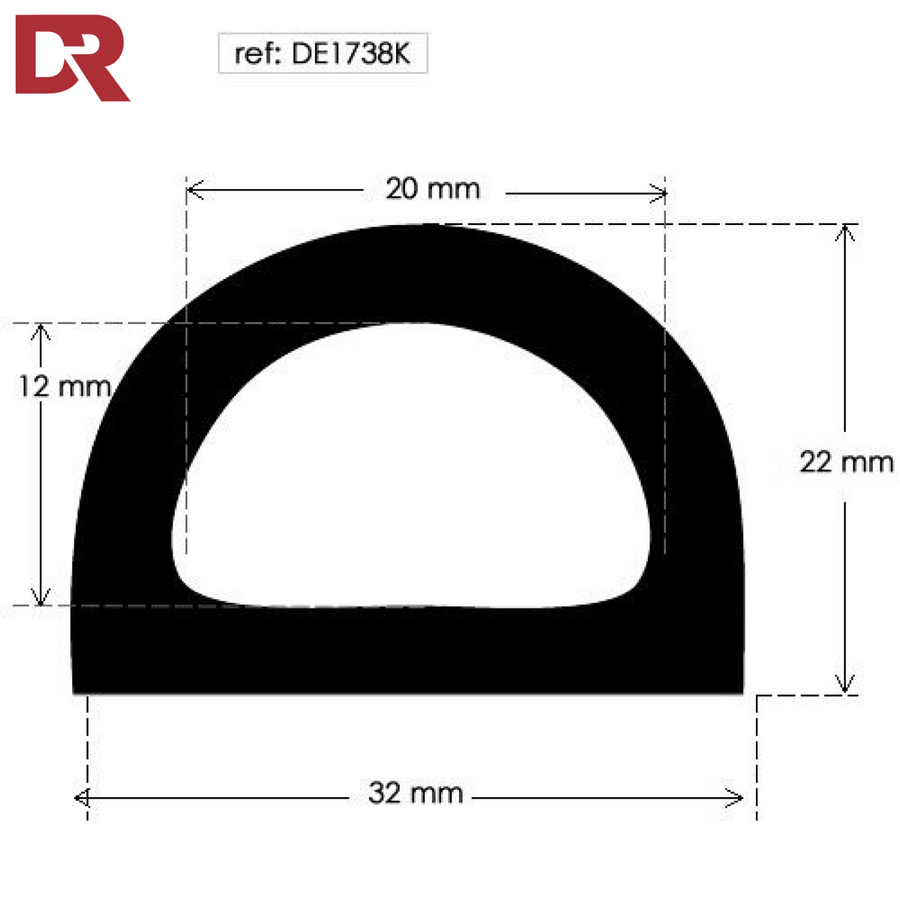 Hollow D Rubber Fender