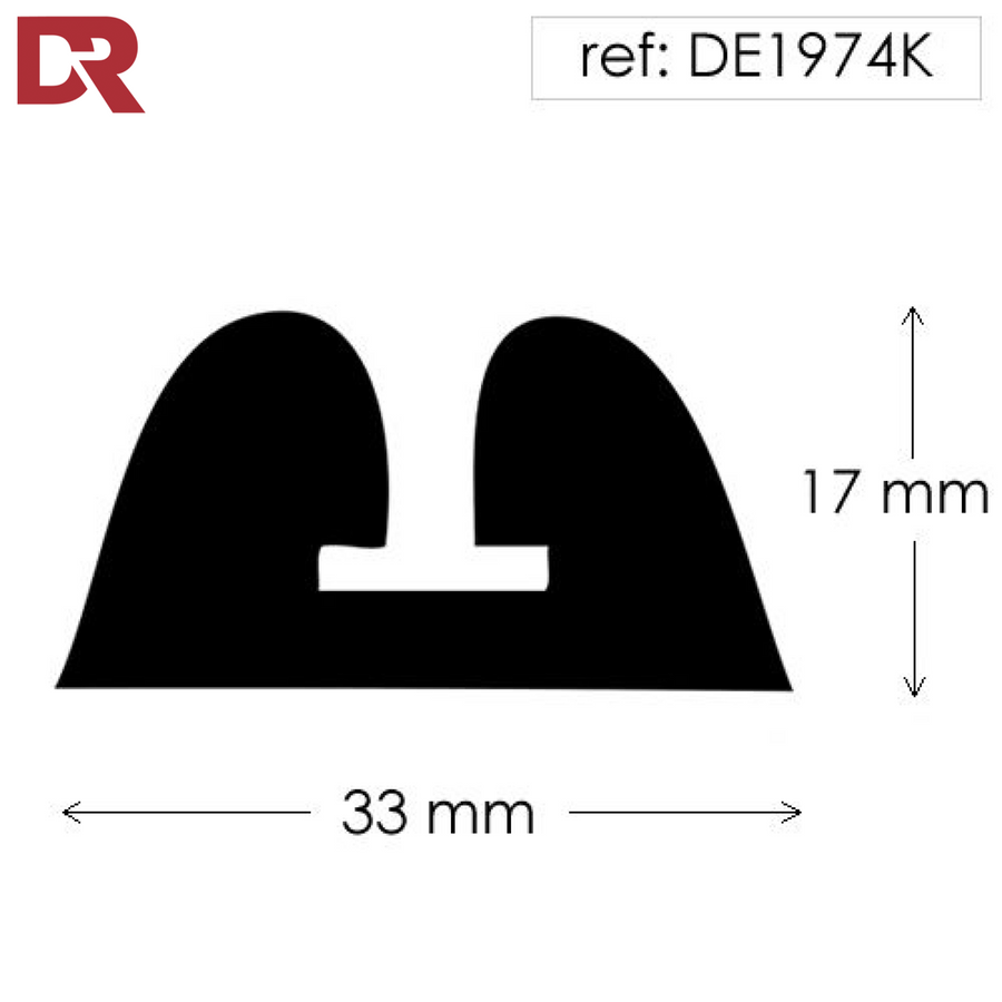 SOLID DOUBLE D FENDER WITH METAL INSERT DE1974K