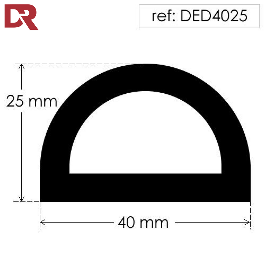 Hollow D Rubber Fender DED4025