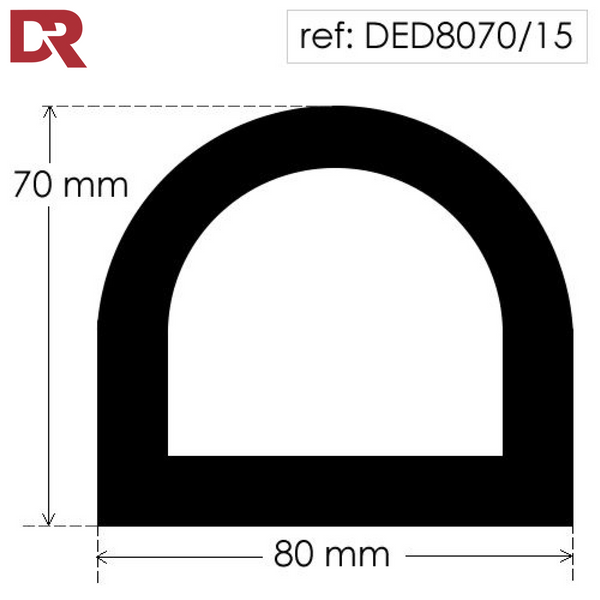 Hollow D Rubber Fender DED8070/15