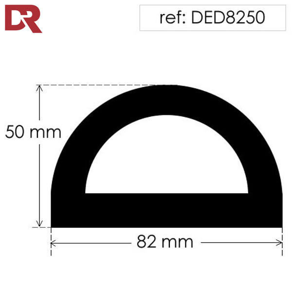 Hollow D Rubber Fender DED8250