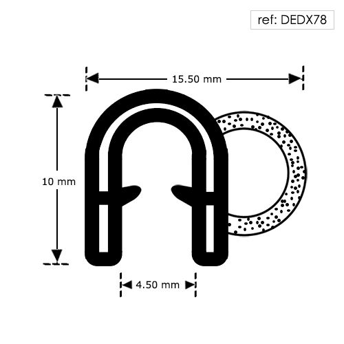 SELF GRIP RUBBER SEAL DEDX78