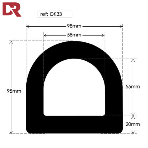Hollow EPDM Rubber D Fender DK33