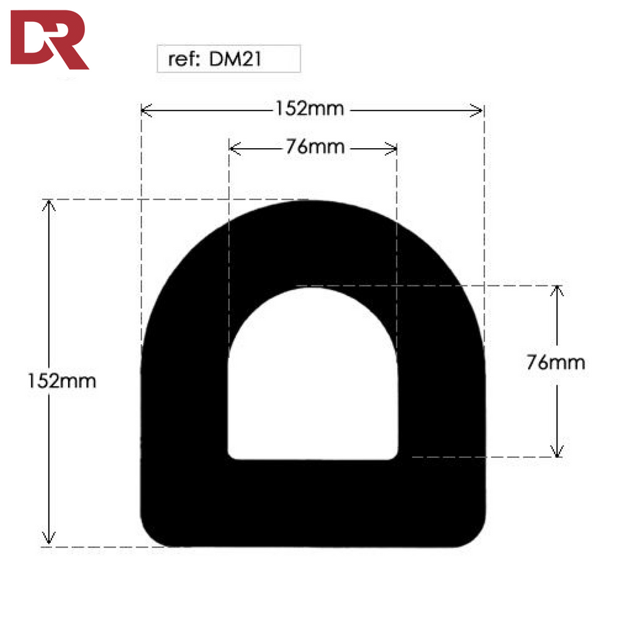 Hollow EPDM Rubber D Fender DM21