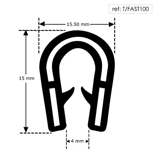 Titan Fast PVC Flexible Self Grip Seal