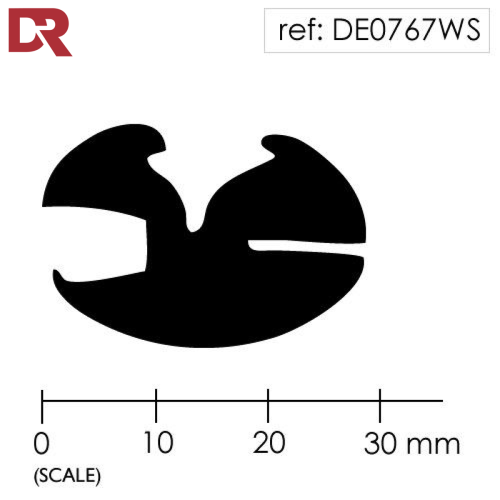 Rubber Window Seal Weatherstrip DE0767WS