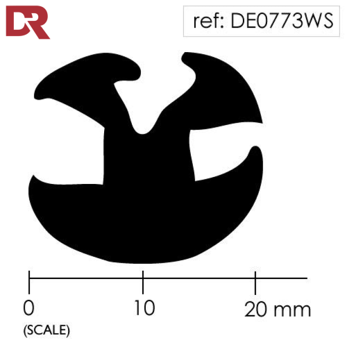 Rubber Window Seal Weatherstrip DE0773WS