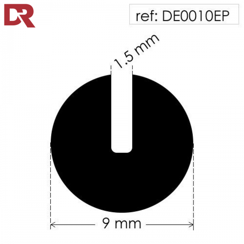 Round rubber U Channel Seal DE0010EP