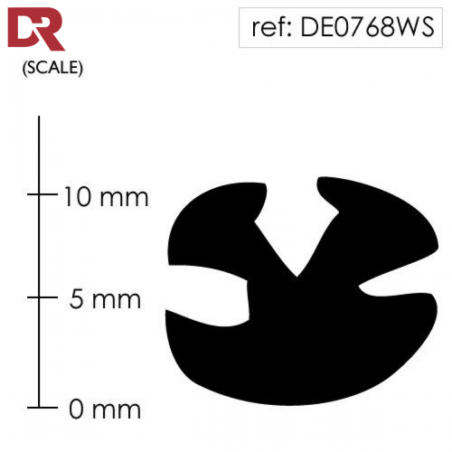 Rubber Window Seal Weatherstrip DE0768WS