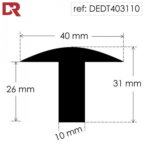 Rubber T Section
